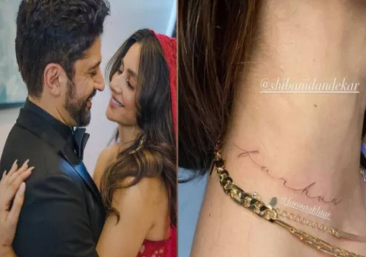 Shibani Dandekar inked Farhan Akhtar's name on her neck