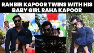 Ranbir Kapoor and Raha Kapoor twin in blue as they arrive for Jeh Ali Khan's birthday party; netizens wonder what gift Mamu got for the little one [Watch]