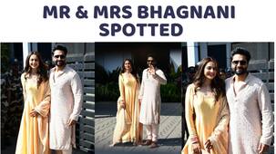 Rakul Preet Singh and Jackky Bhagnani are perfect desi newly-weds as the bride arrives at her sasural