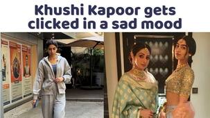 Khushi Kapoor looks sad as she is clicked in the city on late mother Sridevi's death anniversary [Watch Video]