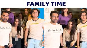 Arbaaz Khan enjoys perfect family moment with Sshura Khan and son Arhaan Khan [Watch Video]