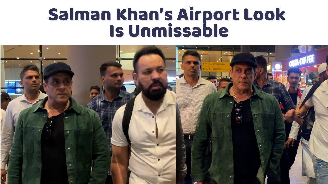 Salman Khan turns heads at the airport; netizens say ‘Kya swag hai’ [Watch Video]