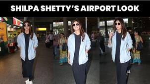 Celebs Airport Look: शिल्पा शेट्टी ने एयरपोर्ट पर स्टाइलिश और कंफर्टेबल लुक में मारी एंट्री, ब्लैक ड्रेस ने ढाया कहर