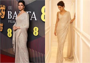 BAFTA Awards 2024: Deepika Padukone stuns in a shimmering Sabyasachi saree; netizens say 'Always a serve' [Check Reactions]