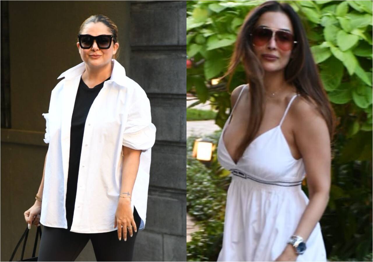 Malaika Arora and Amrita Arora Ladak at Jeh Ali Khan's b'day bash