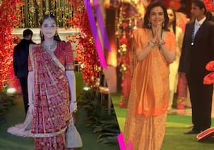 Sonam Kapoor gets compared to Nita Ambani as she dons Gujarati saree for BFF Apeksha Agarwal's wedding; netizens call her 'stunning'