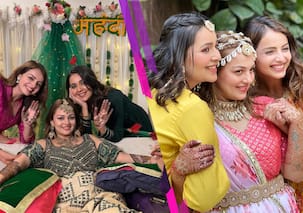 Ishqbaaaz BFFs Surbhi Chandna, Shrenu Parikh and Mansi Srivastava attend Neha Laxmi Iyer’s haldi and mehendi [View Pics]