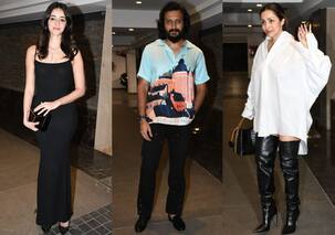 गाउन में अनन्या तो लॉन्ग शर्ट में मलाइका ने बढ़ाई महफिल की रौनक, नेहा धूपिया की पार्टी में लगा सितारों का मेला