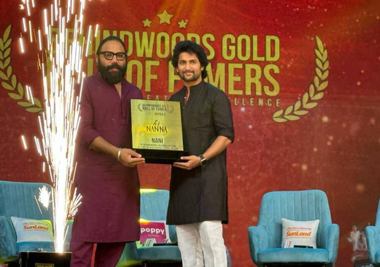 hero Nani and Director Sandeep Reddy won the BehindWoods Gold Hall of Famers awards