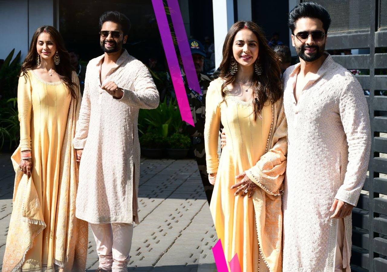 Rakul Preet Singh's bridal glow is unmissable as she makes her first appearance after her wedding with hubby Jackky Bhagnani