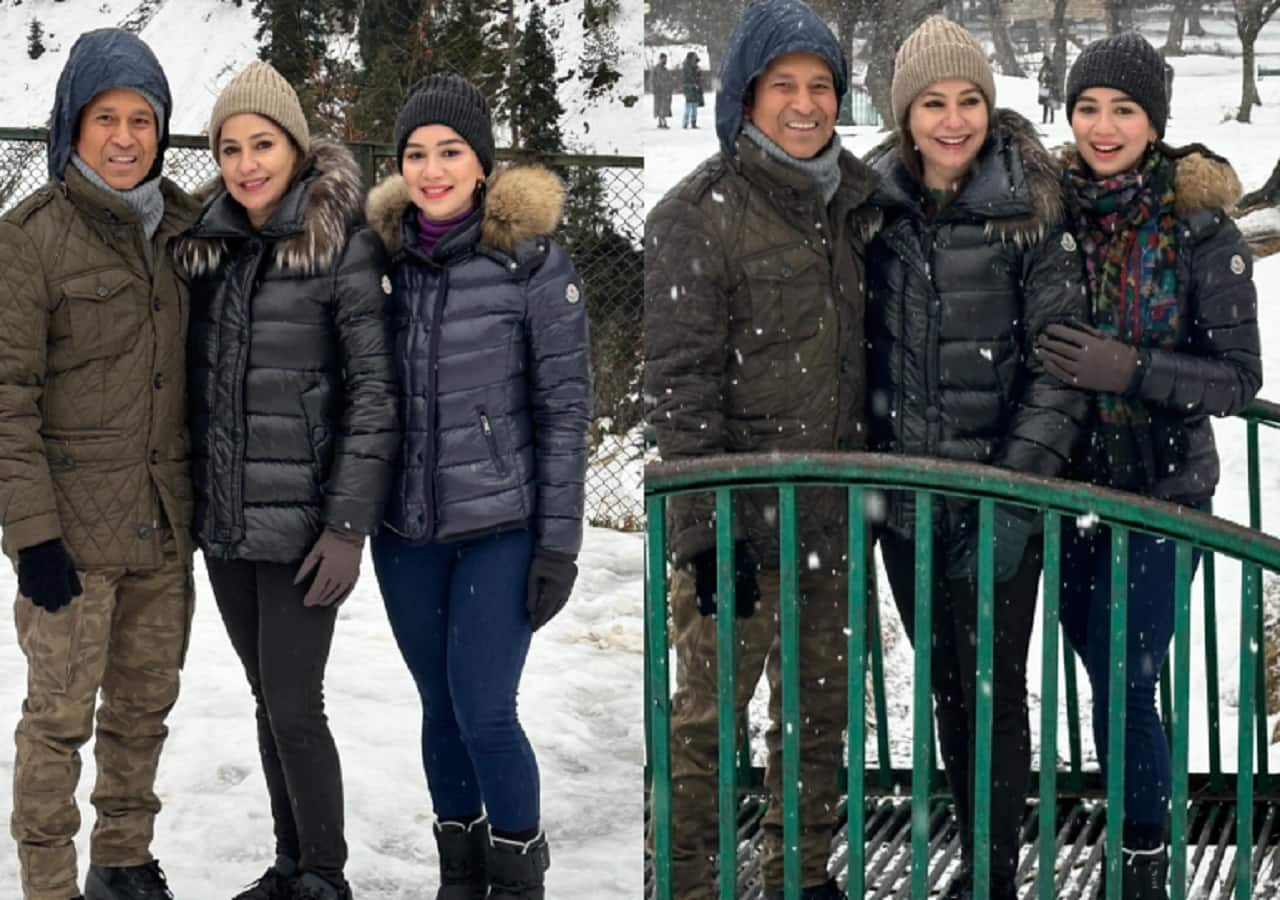 Sachin Tendulkar Enjoys Snowfall In Pahalgam With Sara Tendulkar And ...