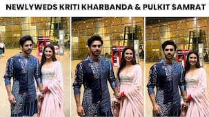Newlyweds Pulkit Samrat and Kriti Kharbanda hold hands at the airport; fans shower love