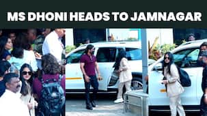 Anant Ambani-Radhika Merchant Pre-Wedding: MS Dhoni heads to Jamnagar with wife Sakshi in style [Video]