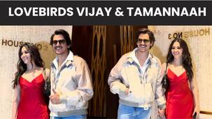 Tamannah Bhatia and Vijay Varma look adorable as they pose for the paps [Watch Video]