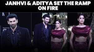 Lakme Fashion Week 2024: Janhvi Kapoor and Aditya Roy Kapur steal hearts with their chemistry [Watch Video]
