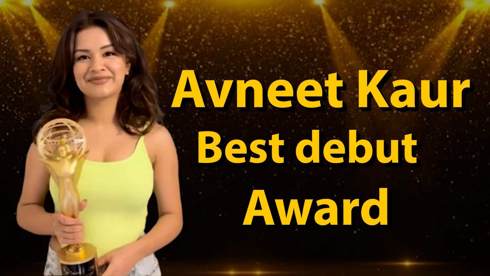 Avneet Kaur remporte le trophée du meilleur début ;  l’appelle “très très spécial” [Video]
