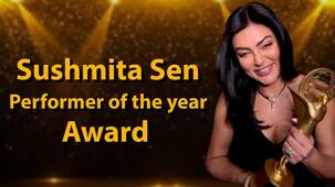 Bollywoodlife Awards 2024: Sushmita Sen lifts performer of the year trophy; expresses gratitude [Watch Video]