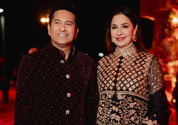 Sachin Tendulkar and Anjali Tendulkar turn heads at Anant Ambani, Radhika Merchant pre-wedding