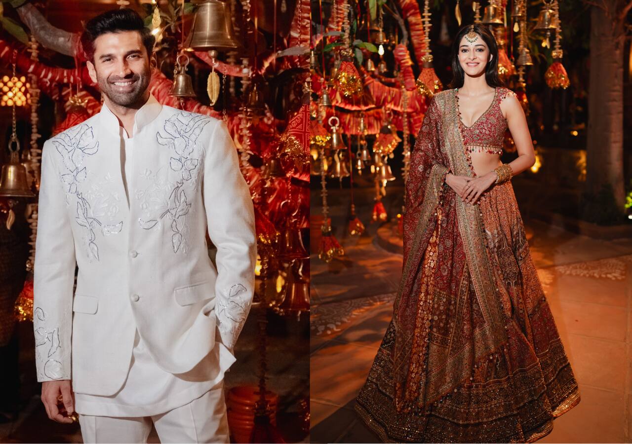 Rumoured love birds Ananya Panday and Aditya Roy Kapur wear contrasting colours 