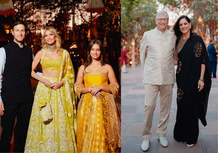 Ivanka Trump with family, Bill Gates with Paula Hurd at Anant Ambani, Radhika Merchant pre-wedding 