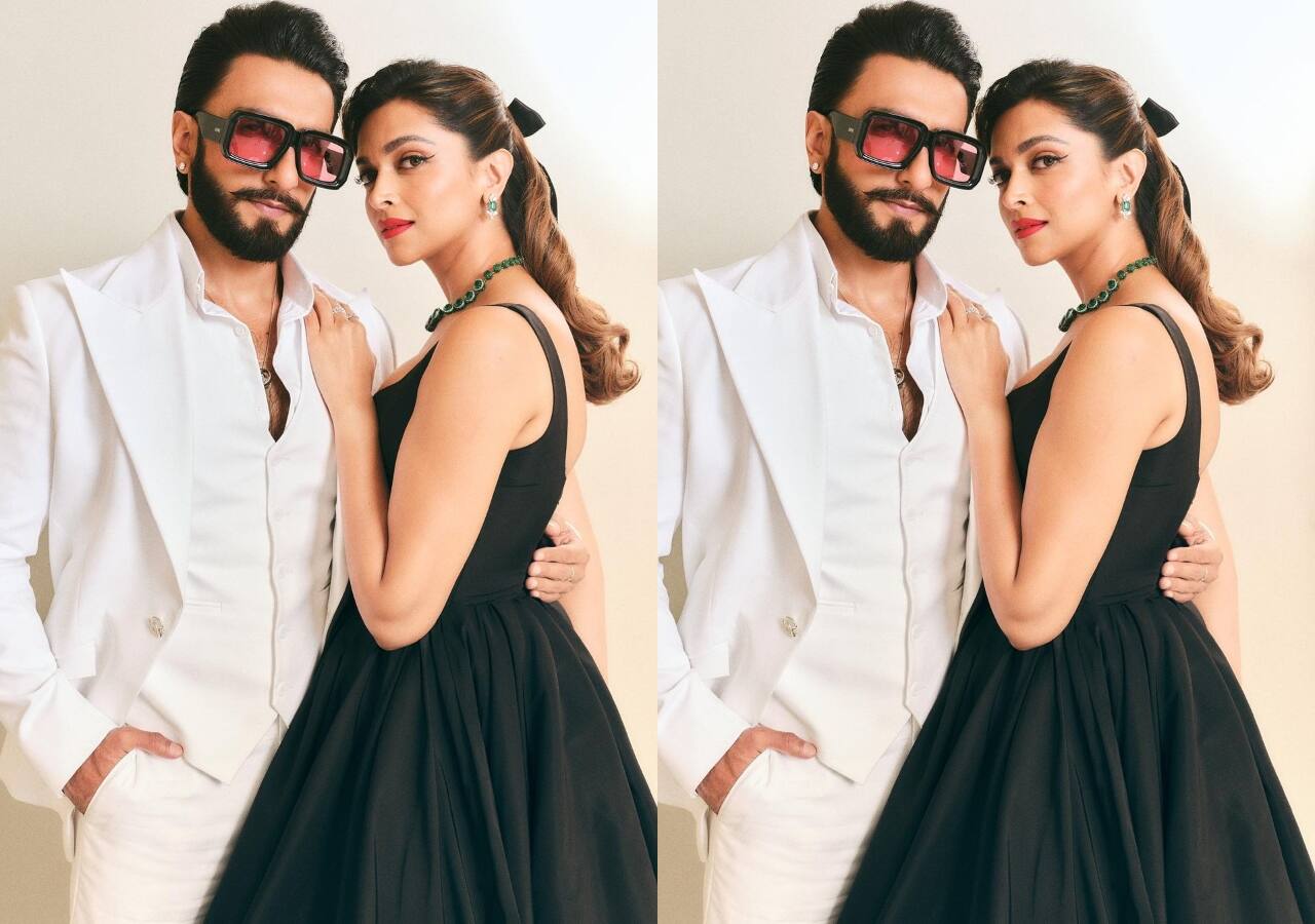 Deepika Padukone Looks Barbie Doll As She Posses With Ranveer Singh At Anant Ambani Radhika