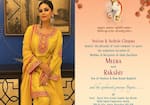 Meera Chopra, Rakshit Kejriwal Wedding: Couple to tie the knot in Jaipur, check invitation card, haldi, saat pheras and more details