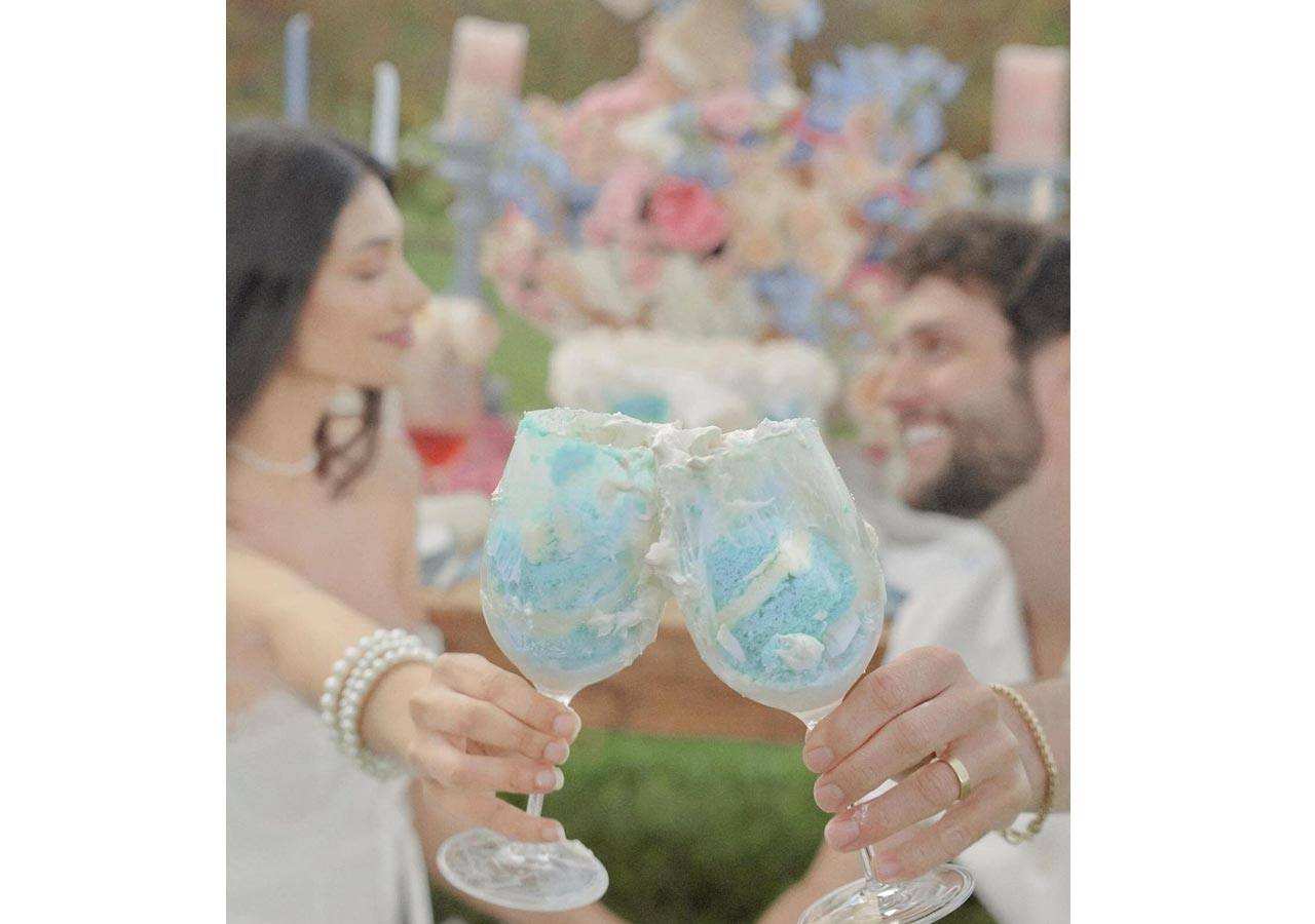 Alanna Panday and Ivor McCary celebrate the happiest day of their life