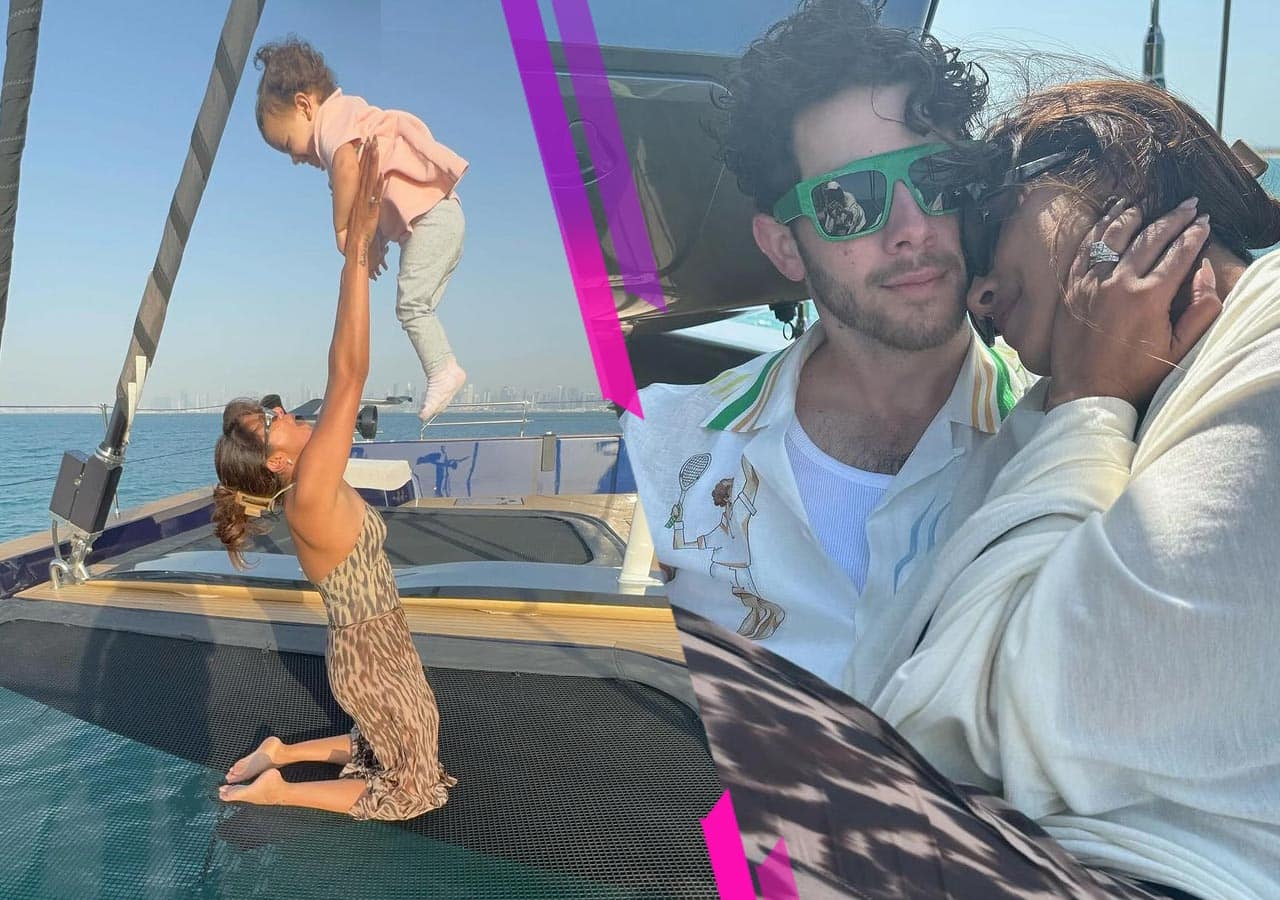 Priyanka Chopra and Nick Jonas cuddle as they play with daughter Malti