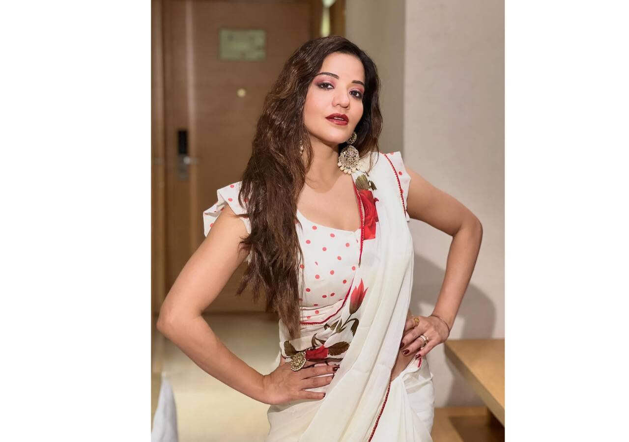 साड़ी लुक में बेहद हसीन लग रही थीं मोनालिसा