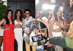 Priyanka Chopra, Nick Jonas mobbed as they attend Mannara Chopra's birthday bash; crowd goes crazy [Watch]
