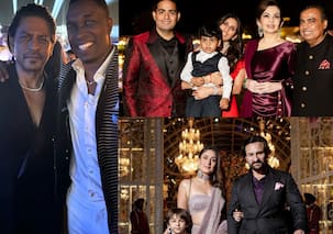 Anant Ambani-Radhika Merchant pre-wedding: Shah Rukh Khan poses with DJ Bravo; Kareena Kapoor, Saif Ali Khan scream royalty and more [VIEW INSIDE PICS]