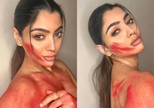 होली पर आकांक्षा पुरी ने टॉपलेस होकर बदन पर लगाया लाल गुलाल, फोटोज देख फैंस बोले- 'उर्फी को भी फेल...'