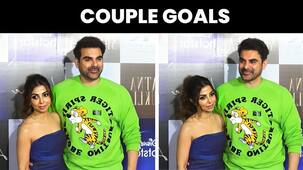 Patna Shukla Success Bash: Arbaaz Khan and Sshura Khan pose for the paparazzi in style [Watch Video]