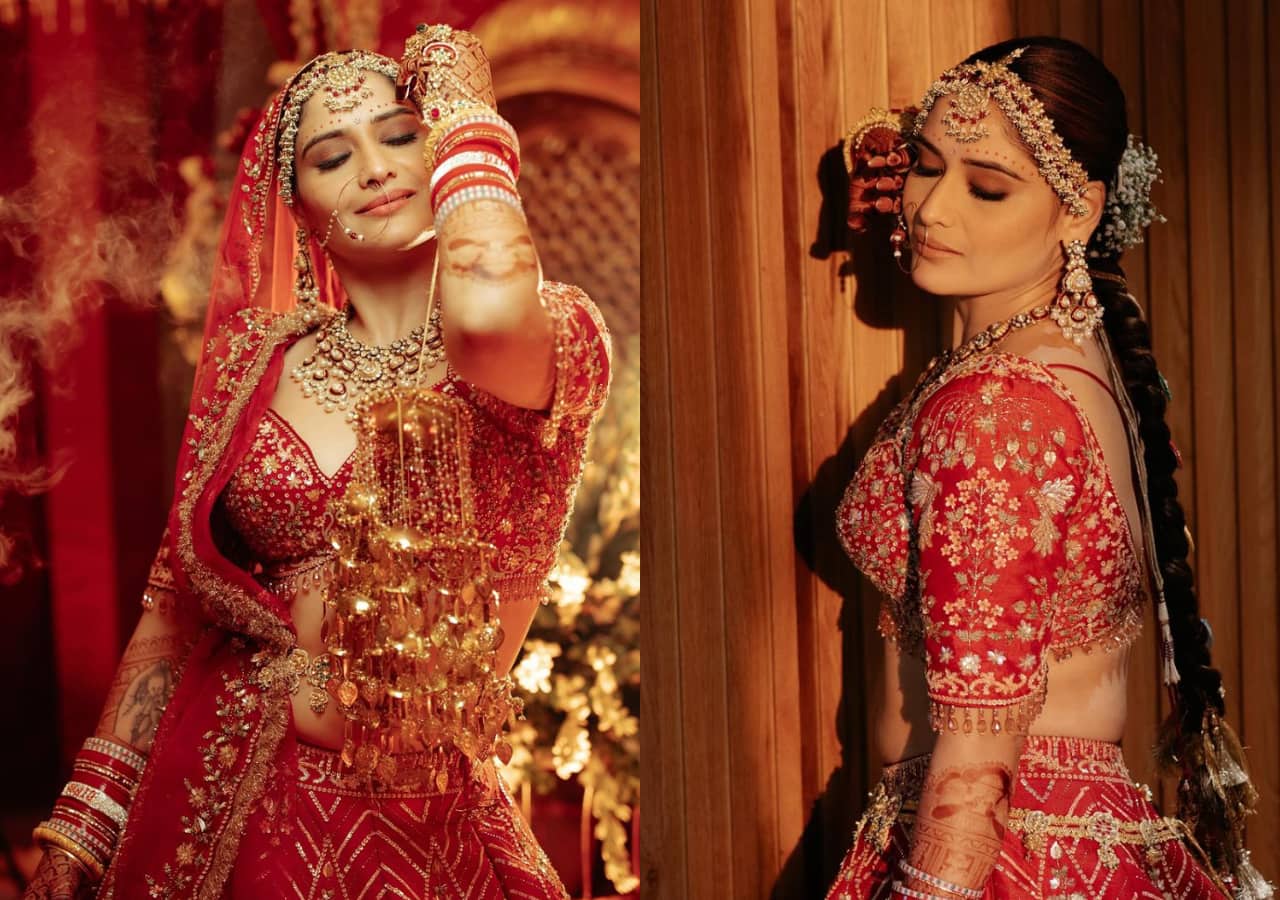 Arti Singh ditches the pastel trend for a vibrant red bridal ensemble; netizens say 'You look the prettiest' [View Pics]