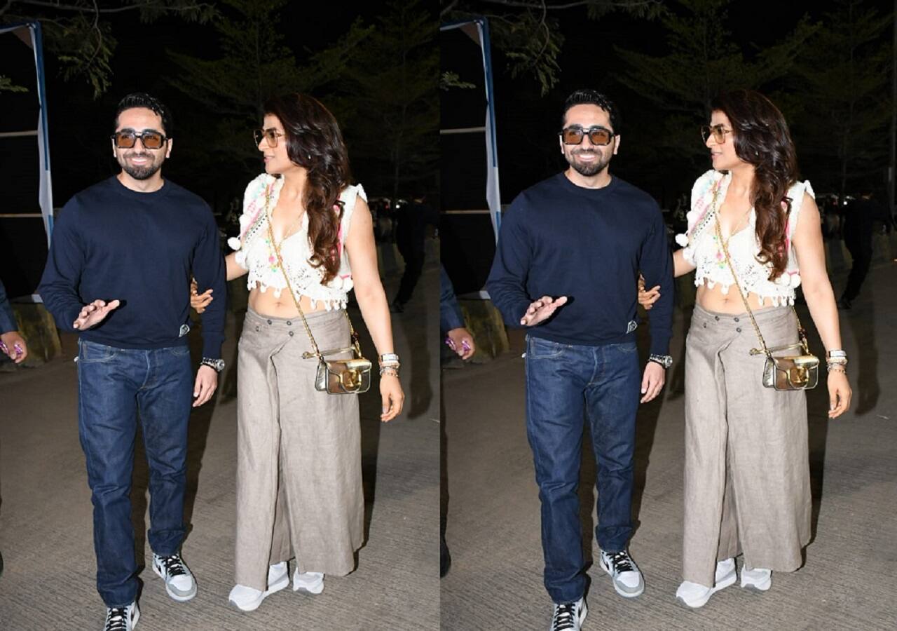 Ayushmann Khurrana makes entry with wife Tahira