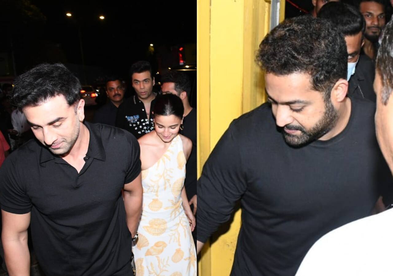 Jr NTR Spotted at Ayan Mukerji house with Ranbir Kapoor, Alia Bhatt ...