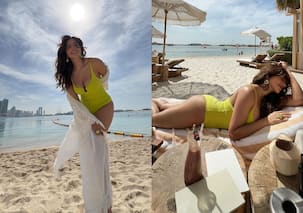 गर्मी का पारा चढ़ते ही शमा सिकंदर को आई समंदर की याद, मोनोकिनी फोटोज शेयर कर कहा, 'काश मैं...'