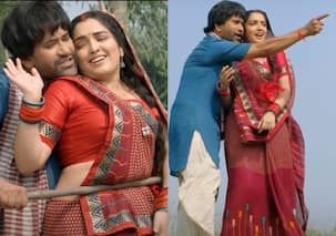 भोजपुरी क्वीन आम्रपाली दुबे के देसी लुक को देख फिसला निरहुआ का दिल, कहा- 'जान मारे जान...'