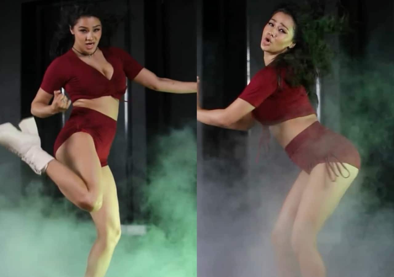 भोजपुरी एक्ट्रेस नम्रता मल्ला के ठुमके और अदाओं ने लगाई इंटरनेट पर आग... देख हर कोई हुआ मदहोश Bhojpuri actress Namrata Malla's dance and style set the internet on fire Bhojpuri Industry 