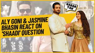 Aly Goni, Jasmine Bhasin walk the ramp together, duo react to questions about their marriage [Video]