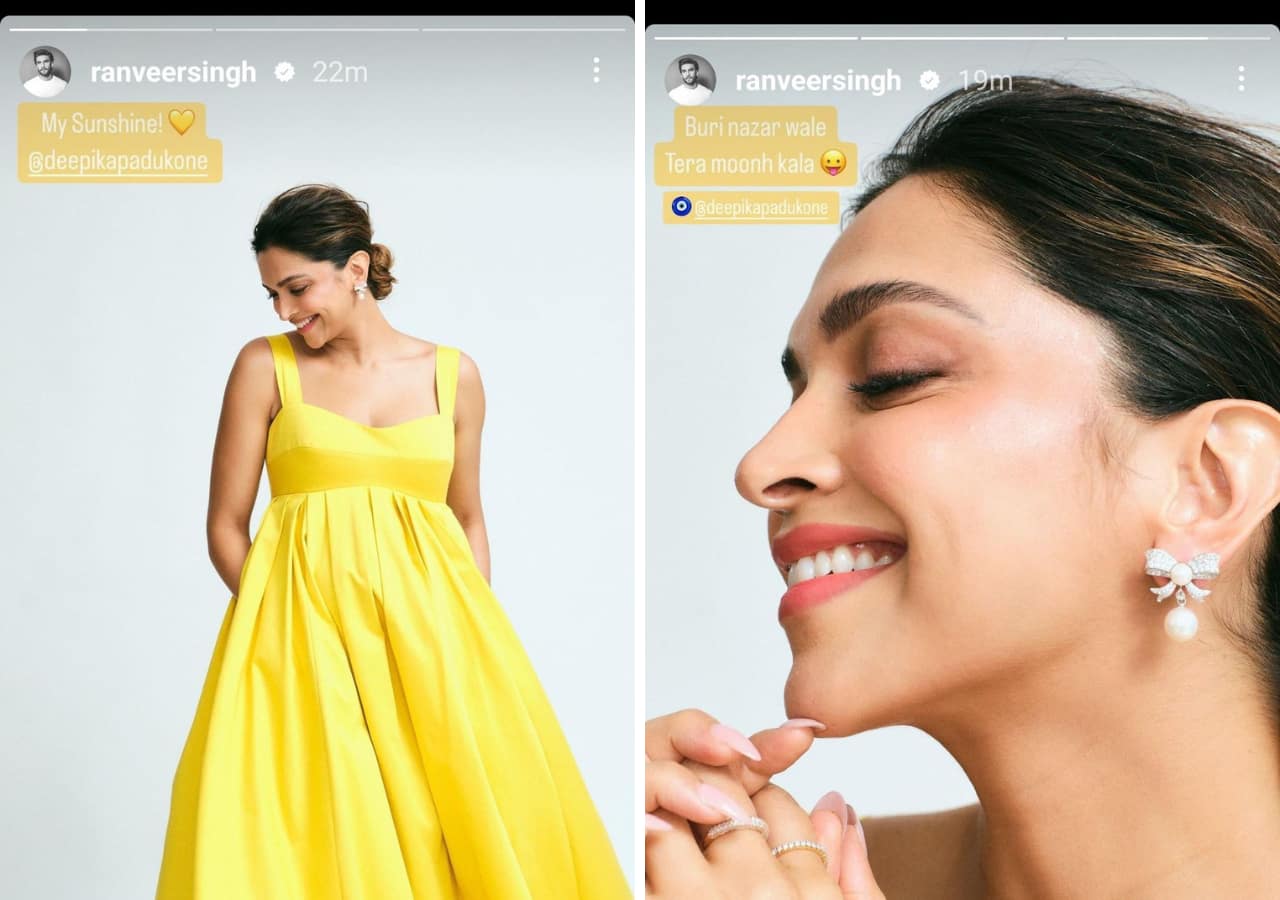 Ranveer Singh's reaction to Deepika Padukone's sunshine yellow dress flaunting baby bump is pure husband goals