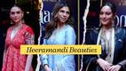 Heeramandi Success Bash: Sharmin Segal, Manisha Koirala and other divas pose with director Sanjay Leela Bhansali at the event