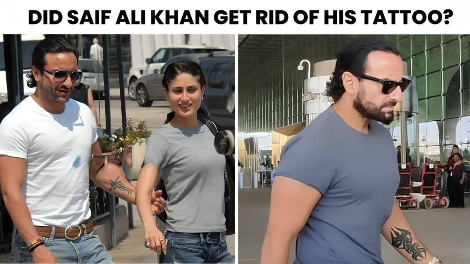 Saif Ali Khan's new tattoo sparks divorce rumours with Kareena Kapoor Khan; Here's the truth [Watch Video]