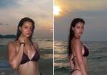 Disha Patani beats the summer heat in a bikini by the beach in Thailand [View Pics]