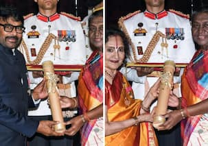 Chiranjeevi and Vyjayanthimala honoured with Padma Vibhushan [Watch]