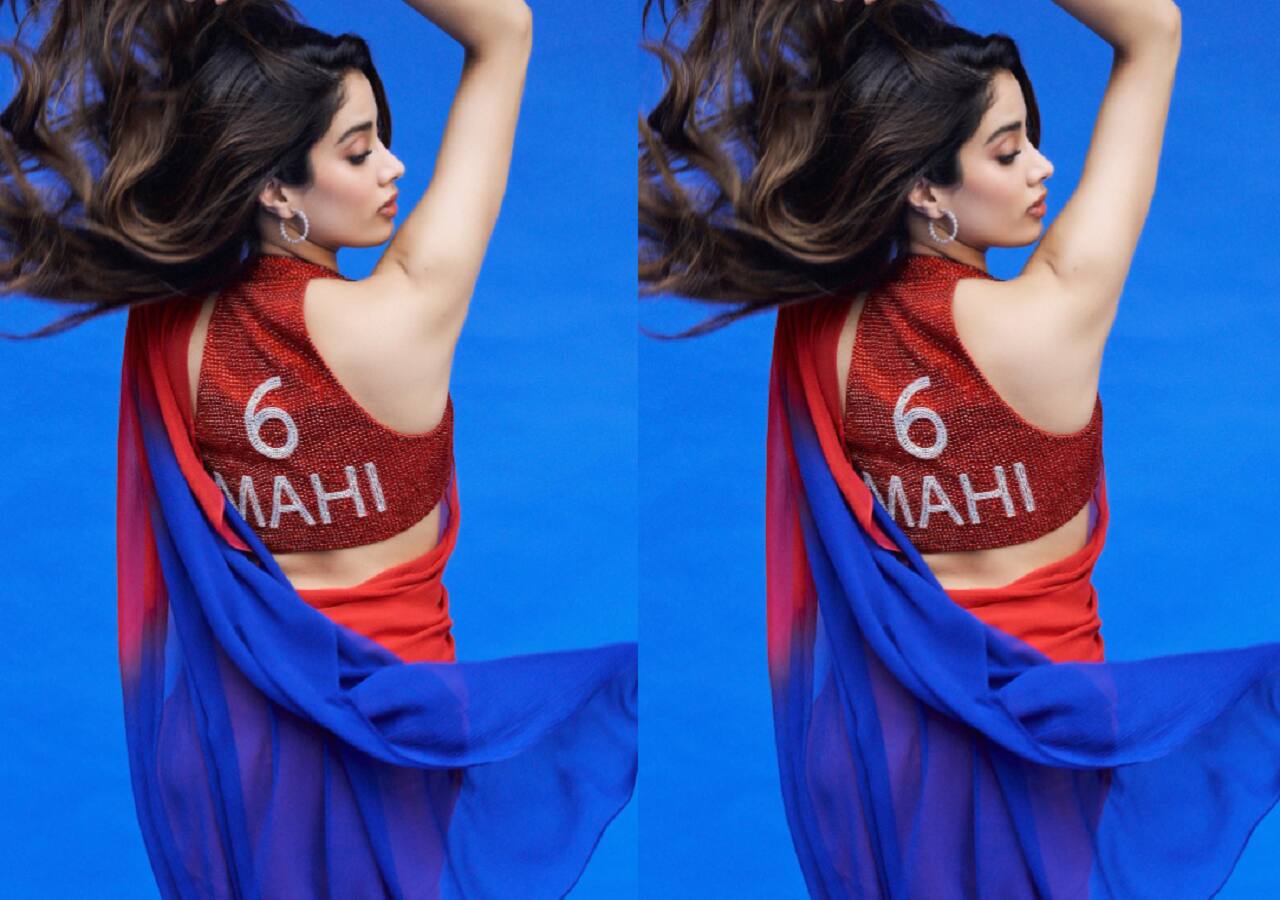 Janhvi Kapoor flaunts her back in this gorgeous saree