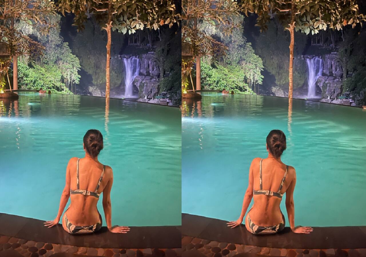 Mouni Roy is seen admiring the beautiful scenery from her vacation 