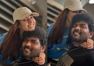 Nayanthara hugs and kisses hubby Vignesh Shivan as they enjoy their romantic vacation