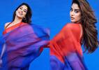 Janhvi Kapoor raises the oomph in a red and blue combination saree; fans call her 'Sundar Naari'