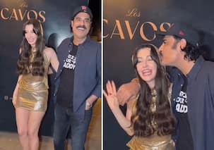 Giorgia Andriani gets hugged and kissed by Sikandar Kher as he attends her birthday party; netizens react